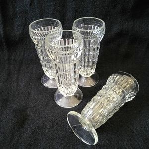 Vintage Footed Parfait/Float Glass Set of 4